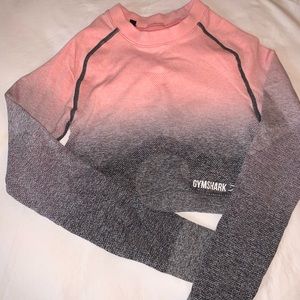 Gymshark Long sleeve seamless crop! Size Small!